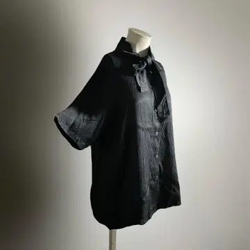 유럽 빈티지 셔츠 반팔 블라우스 90년대 80년대 빈티지 패턴