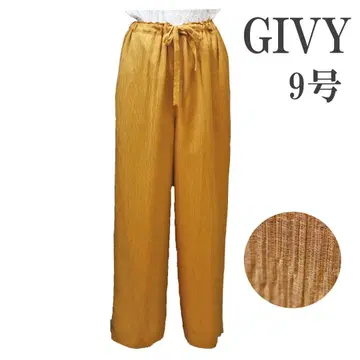 새상품 GIVY 9호 머스타드 와이드 팬츠 r1620 여성용