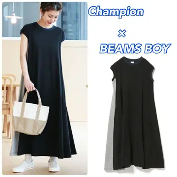 Champion x BEAMS BOY 별주 A라인 드레스 한정 컬러