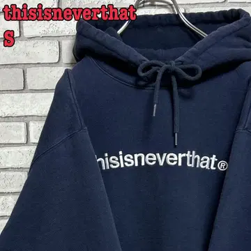 thisisneverthat 풀오버 후드티 자수 로고 네이비 S
