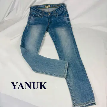 새상품급 YANUK/야누크 앵클 스키니 데님 팬츠 사이즈 23 IDG