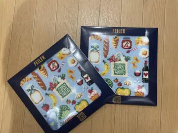 [미개봉] 페일러 기노쿠니야 손수건 고베 산치카점 블루 레드