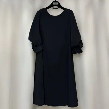 인터플래닛 프릴 블랙 A라인 원피스 사이즈 002