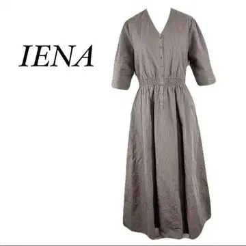 새상품급 IENA 이에나 축구 스트라이프 프린트 폼 원피스