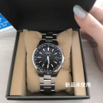 SEIKO C-24 블랙 다이얼 시계/솔라