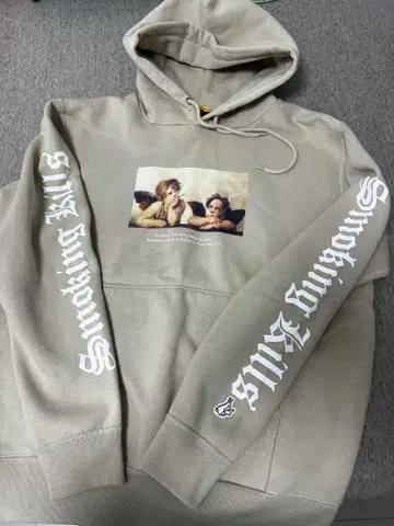 FR2 Smoking Kills 후드티 베이지 L