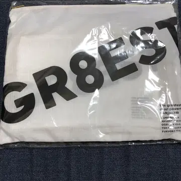 GR8EST 로고 파우치 화이트