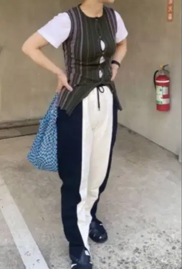 lyta 바이컬러 팬츠