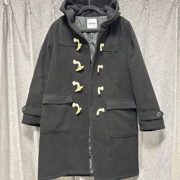 PUNYUS 블랙 더플 코트