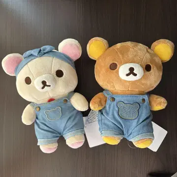 가루이자와 데님 하우스 한정판 봉제 인형 리락쿠마 & 코리락쿠마 2세트
