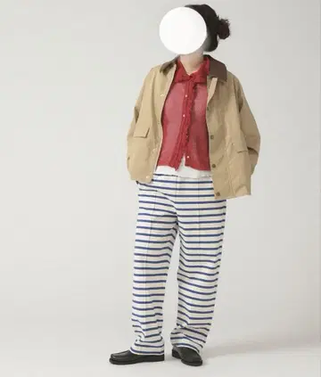 이번 시즌 저지 이지 팬츠 빔즈 보이 보더 마린