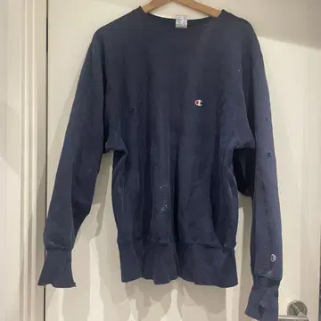 90년대 Champion Reverse Weave USA 제 네이비