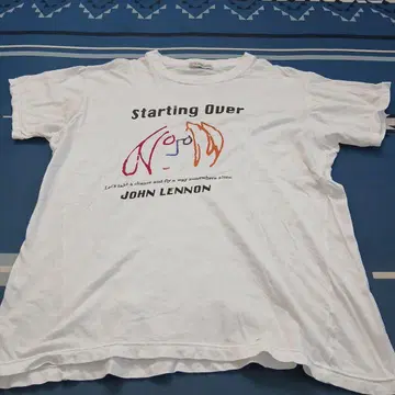 JOHN LENNON Starting Over 티셔츠 L
