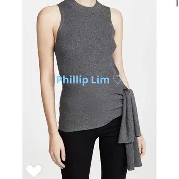 Phillip Lim 슬리브리스 상의 S 그레이