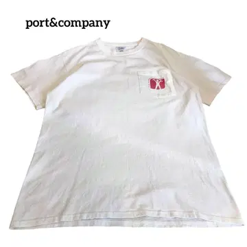 구제 의류 port&company 반팔 T셔츠 포켓T 재활