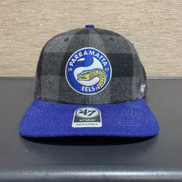 47 PARRAMATTA EELS 체크 무늬 캡 일본 미발매 모델