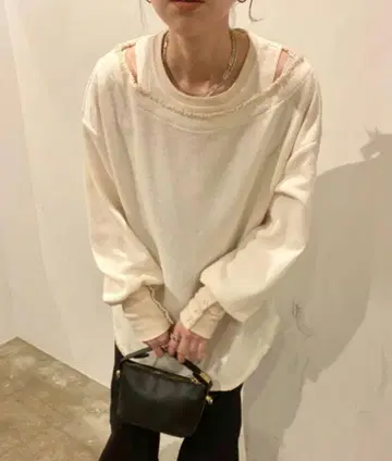 ISOOK 레이어드 디자인 와플 상의