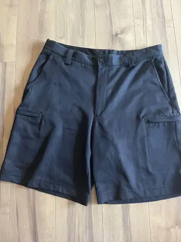 90's black wide shorts IZODXFG W34