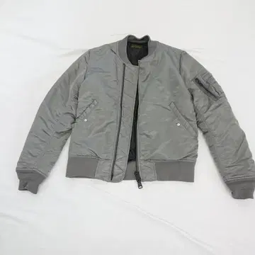 ALPHA INDUSTRIES MA-1 플라이트 자켓 그레이 M