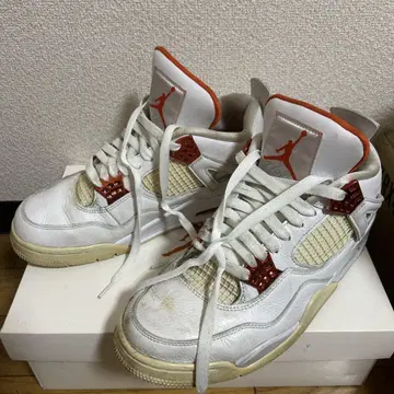 Air Jordan 4 화이트/오렌지