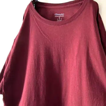 챔피온 Champion 플레인 무지 티셔츠 XL 레드 빨간색 구제 의류