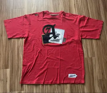 Akademiks 빨간색 T셔츠 자수 bboy