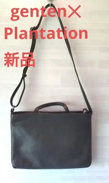 새상품 genten x Plantation 가죽 숄더백