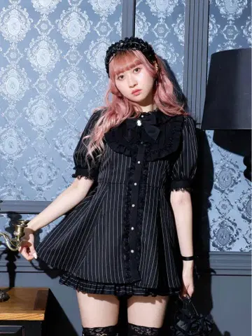 노에미 고딕 요크 프릴 셋업