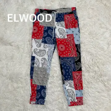 ELWOOD 엘우드 올 패턴 컬러풀 이지 팬츠 조거 팬츠