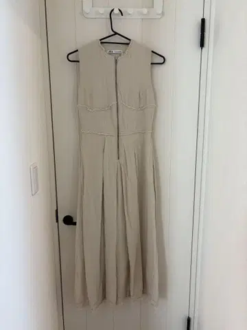ZARA Zip Up Linen Dress