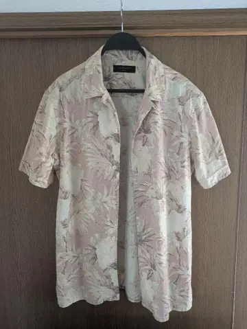 ALLSAINTS 보태니컬 무늬 반팔 셔츠 S 쿠보즈카 요스케