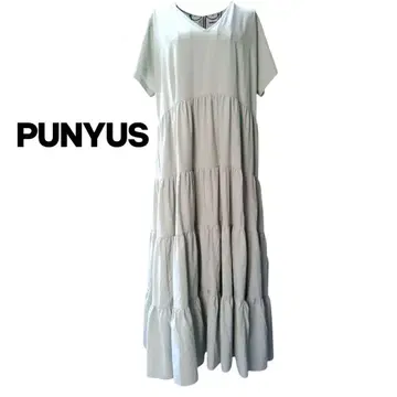 Punyus 푸뉴즈 티어드 롱 플레어 원피스 빅 사이즈 3XL