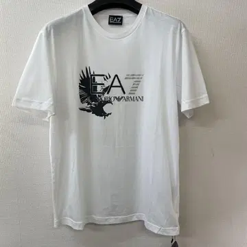 EMPORIOARMANI 아르마니 남성용 티셔츠 새상품 이글 화이트 L