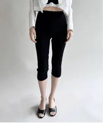 [ PAN/빵 ] RIB KNIT LEGGINGS