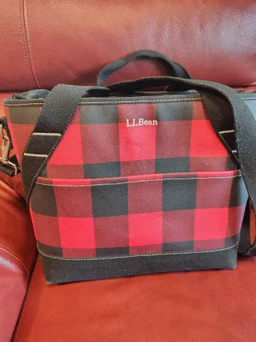 [대용량] L.L.Bean 엘엘빈 레드 블랙 보냉 토트백