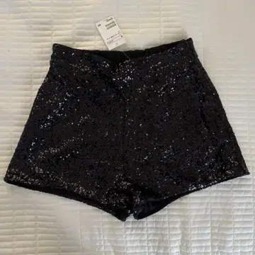 H&M 블랙 스팽글 숏팬츠 36