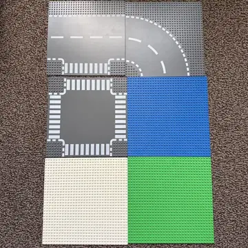 LEGO 기초판 도로 플레이트 세트 6개