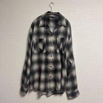 MINEDENIM 옴브레 체크 셔츠