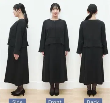 [새상품] 유프림 블랙 포멀 원피스 LL