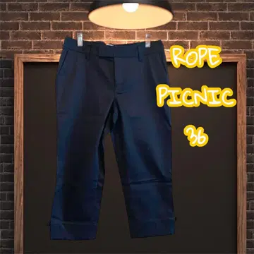 ROPE PICNIC 로페피크닉 크롭 팬츠 캐주얼 팬츠 블랙