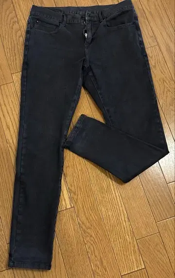 lui's men's 스키니 데님 팬츠 블랙
