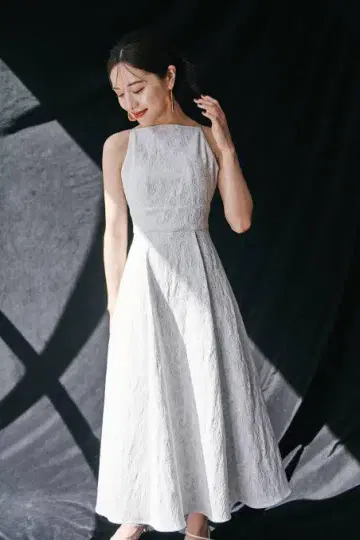 laubeblanc Open Back Jacquard Dress