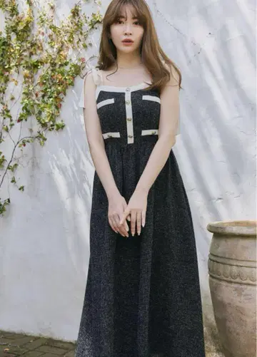 herlipto Verona Tweed Long Dress