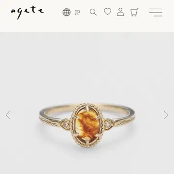 agate k5 앰버 다이아 반지 5호 k10