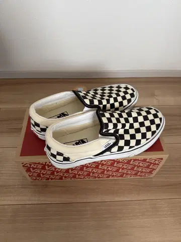 VANS 슬립온 체커 24cm