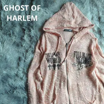GHOST OF HARLEM 고스트 오브 할렘 더블 지퍼 긴팔 후드티
