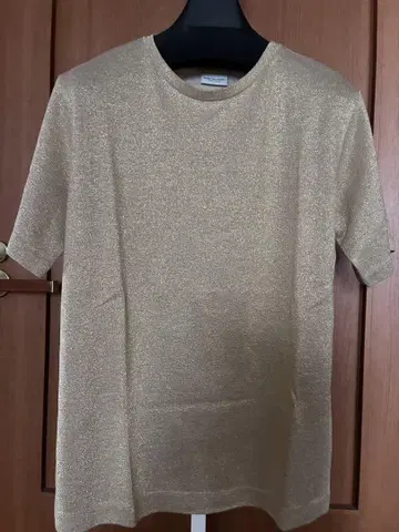 DRIES VAN NOTEN 티셔츠 골드 라메
