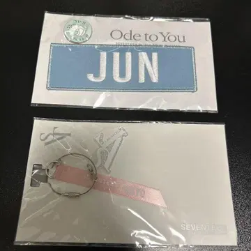 seventeen 준 네임 와펜 ode to you 세트