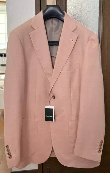rucken bacchar 핑크 베이지 테일러드 자켓 A6