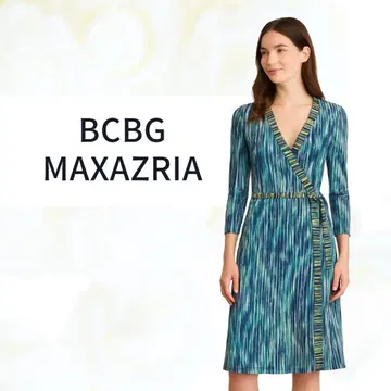 BCBG 카슈쿨 원피스 블루 계열 신축성 있는 넉넉한 핏